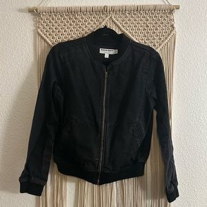 American Apparel Denim Bomber Jacket